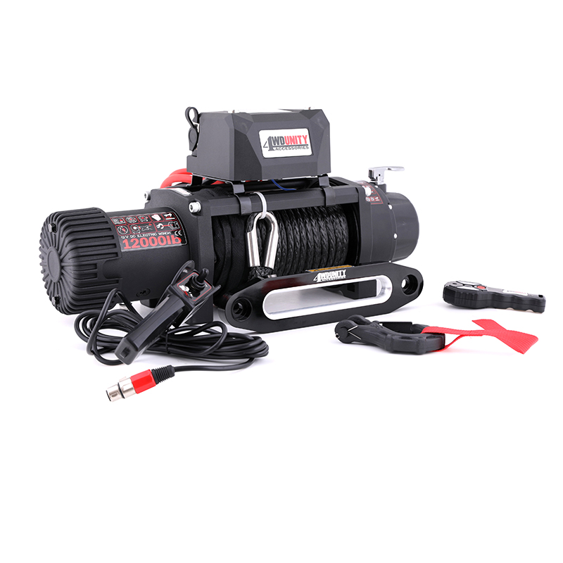 Winch 12000Lb Synthetic Rope - Winch Bumper Mobil Offroad 4x4 12v