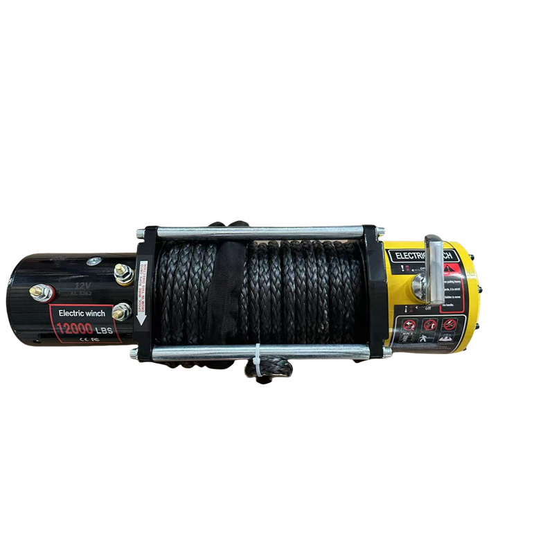 Winch 12000Lb Synthetic Rope - Winch Listrik 4x4 12V 12000lb Tali