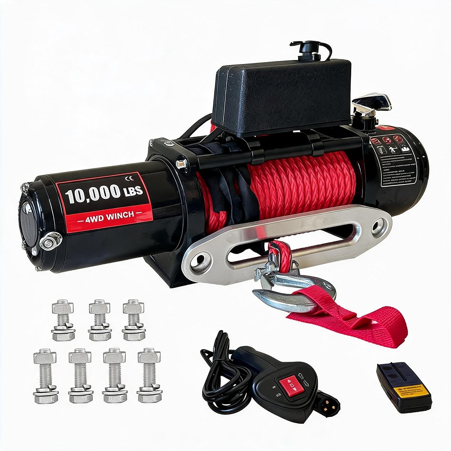 Winch Fairlead Hawse Aluminum - Winch Elektrik 10.000 LBS, Winch Tali