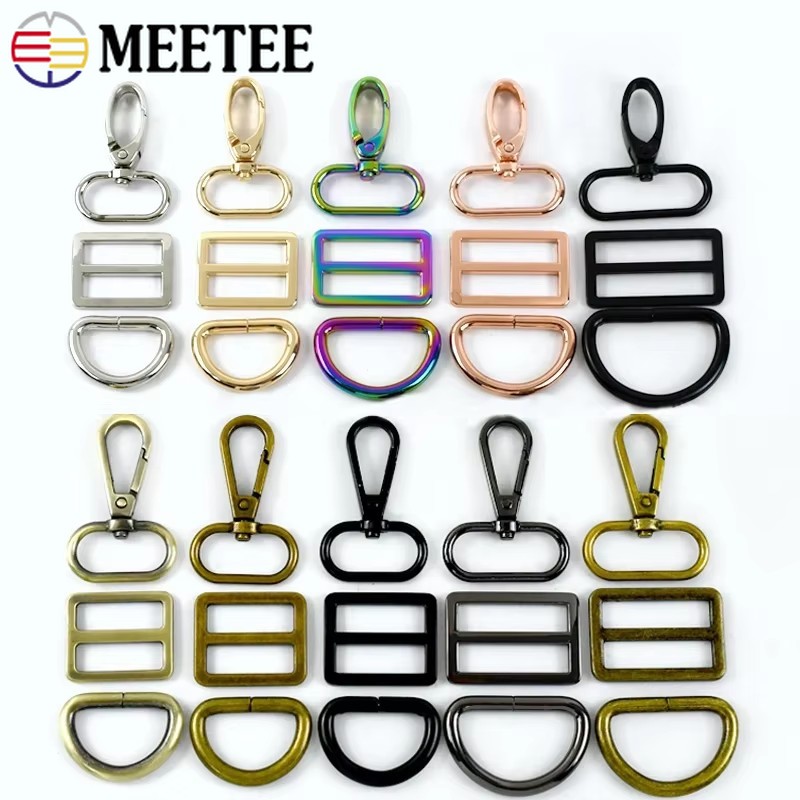 D Ring Shackle 3/4 - 2/3set 16-38mm tas tali Lobster gesper