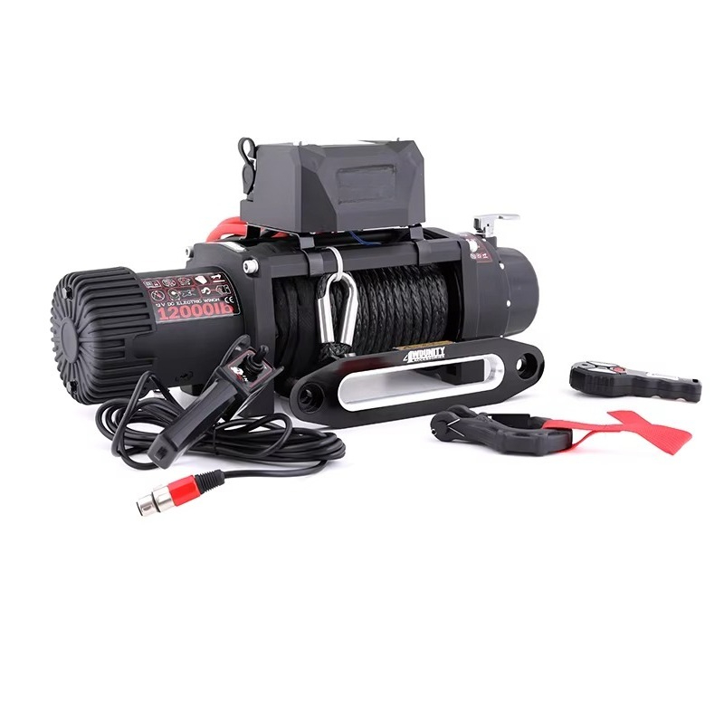 Winch 12000Lb Synthetic Rope - Winch Bumper Mobil Offroad 4x4 12v
