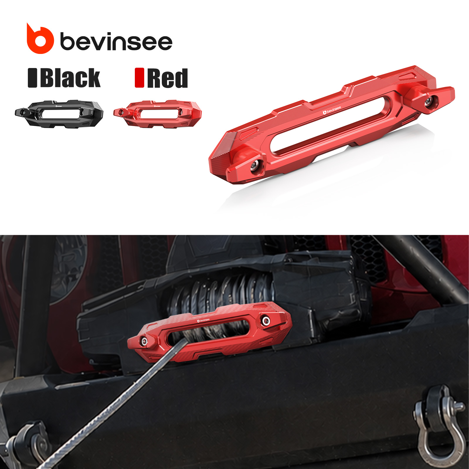 Winch Fairlead Hawse Aluminum - BEVINSEE 6061 Aluminium Winch Hawse Fairlead