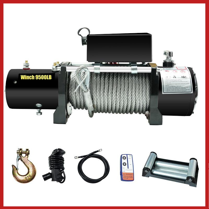 Winch Pemulihan Off-Road denga - Winch 9500Lb Electric 12V ulasan dan harga