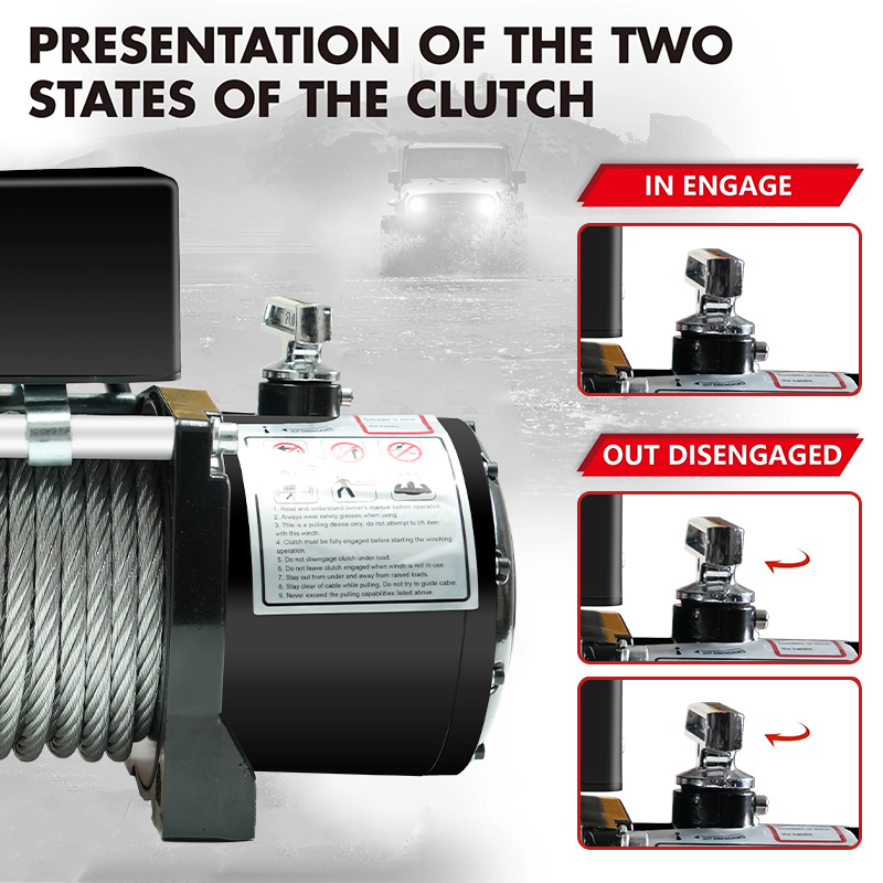 Winch Pemulihan Off-Road denga - Winch 9500Lb Electric 12V ulasan dan harga