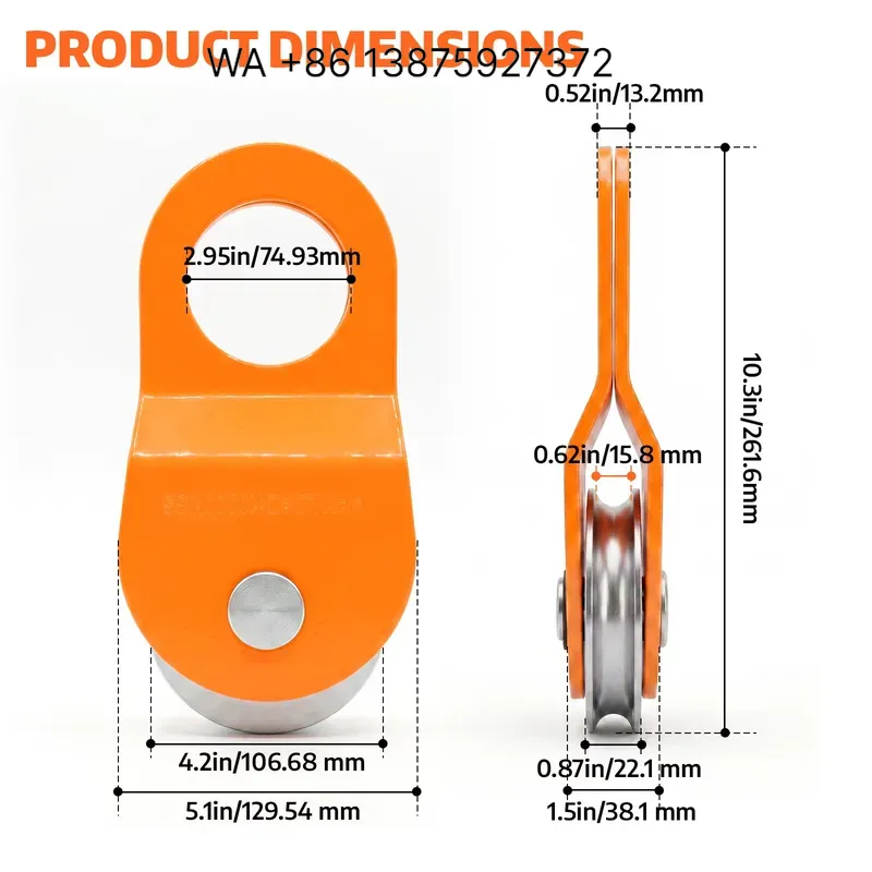 Wmwmnu untuk AUTOBOTS, Blok Pe - Snatch Block Pulley 10 Ton ulasan dan harga