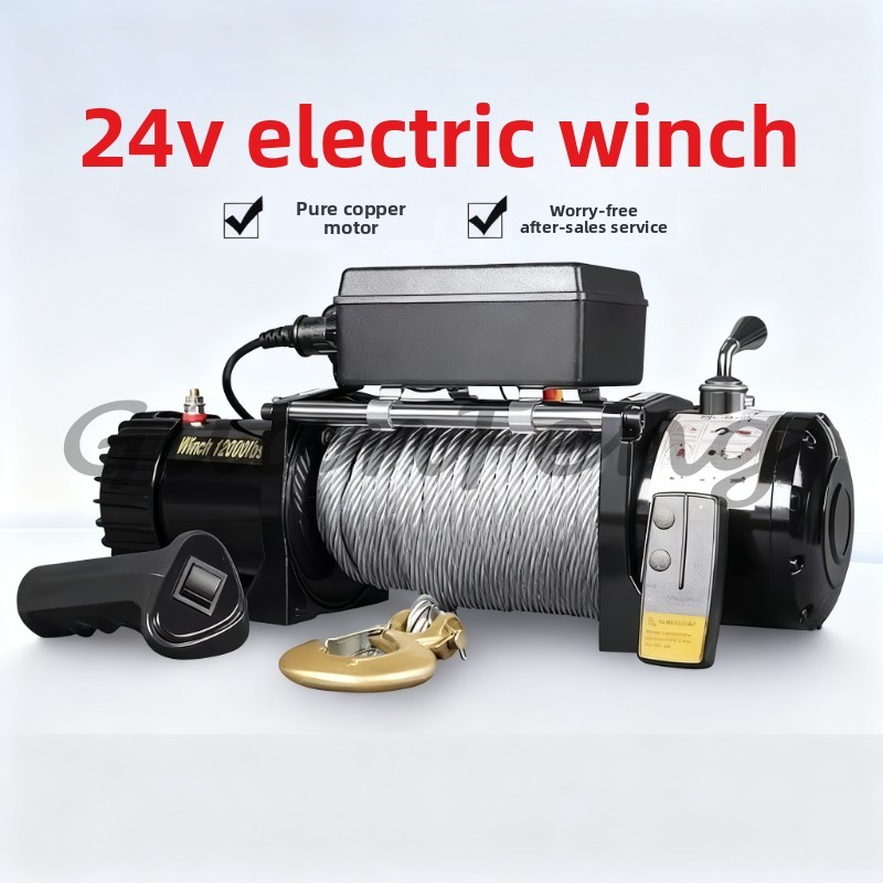 Winch Elektrik 12V/24V 9500LB  - Winch 9500Lb Electric 12V ulasan dan harga