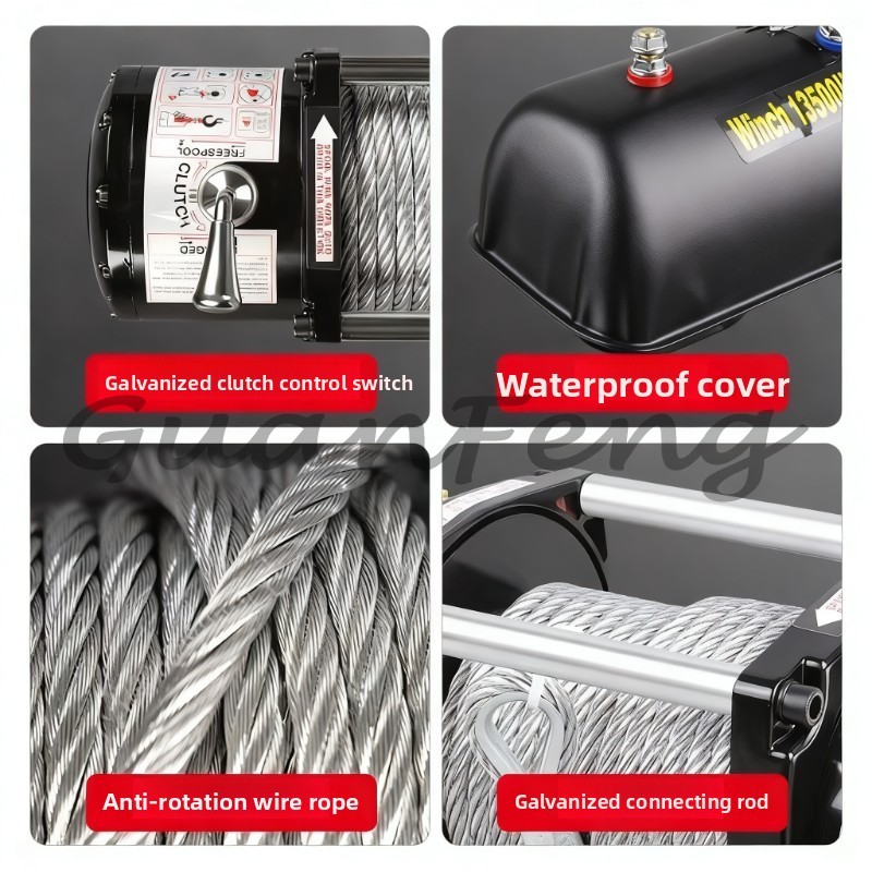 Winch Elektrik 12V/24V 9500LB  - Winch 9500Lb Electric 12V ulasan dan harga