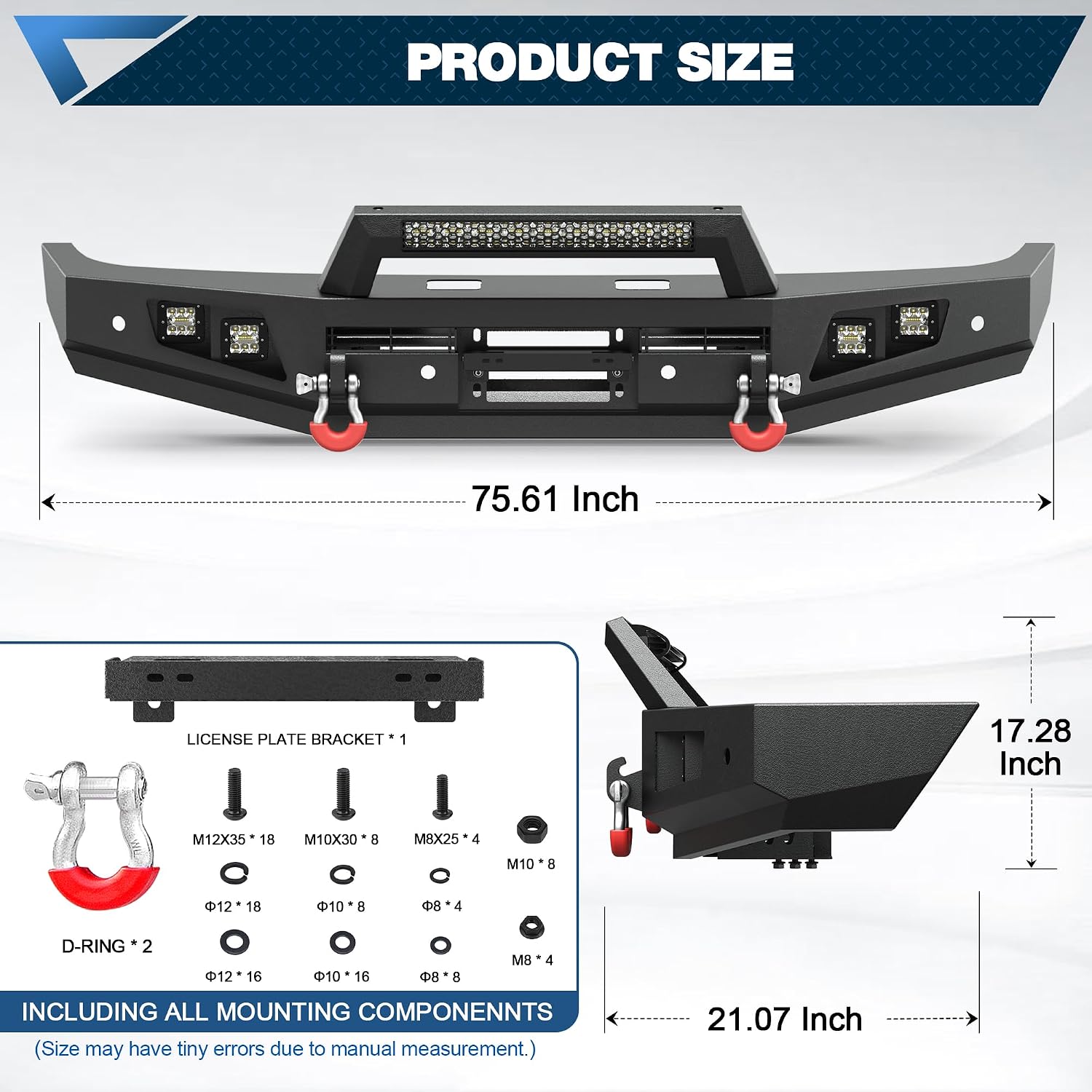 Bumper Depan Off Road Bullbar  - Winch Bumper Mount Plate ulasan dan harga