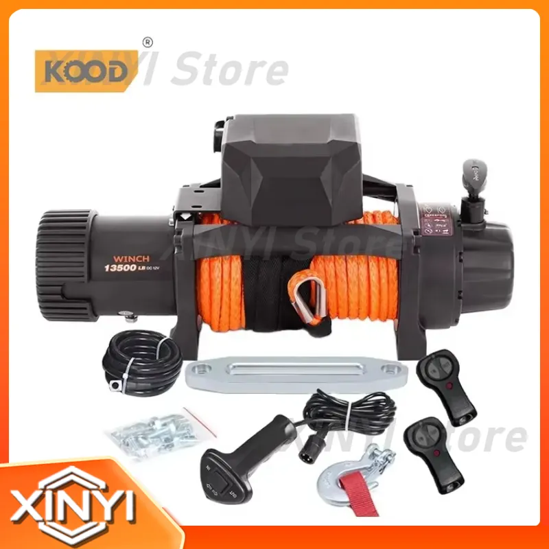 KOOD untuk Pemulihan 4x4, Winc - Winch 12000Lb Synthetic Rope ulasan dan harga