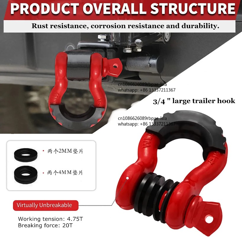 2 buah 3/4” U Tipe Berat, D-Ri - D Ring Shackle 3/4 ulasan dan harga